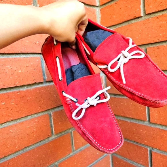 Salvatore Ferragamo Men's Loafers Suede  Manila Bow Red - Picture 10 of 10